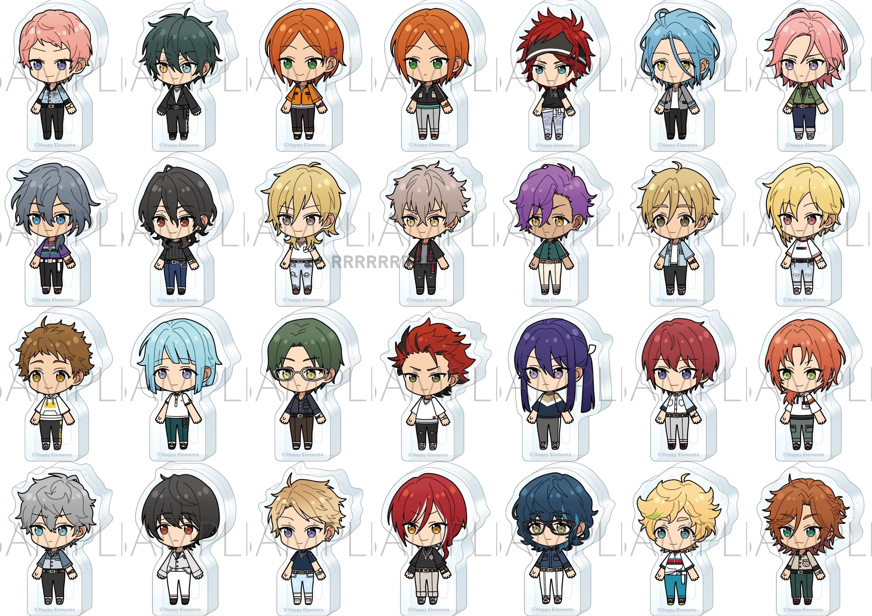 Anime Mini Action Figure Doll Subaru Eichi Sakuma Rei Tsukinaga Leo Acrylic Stand Model Plate Cosplay Toy Gift