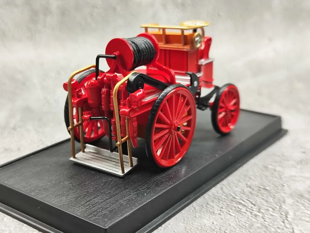 AMER1/43 1900 pompe automobile eletrique Vintage French fire engine alloy model collection gift