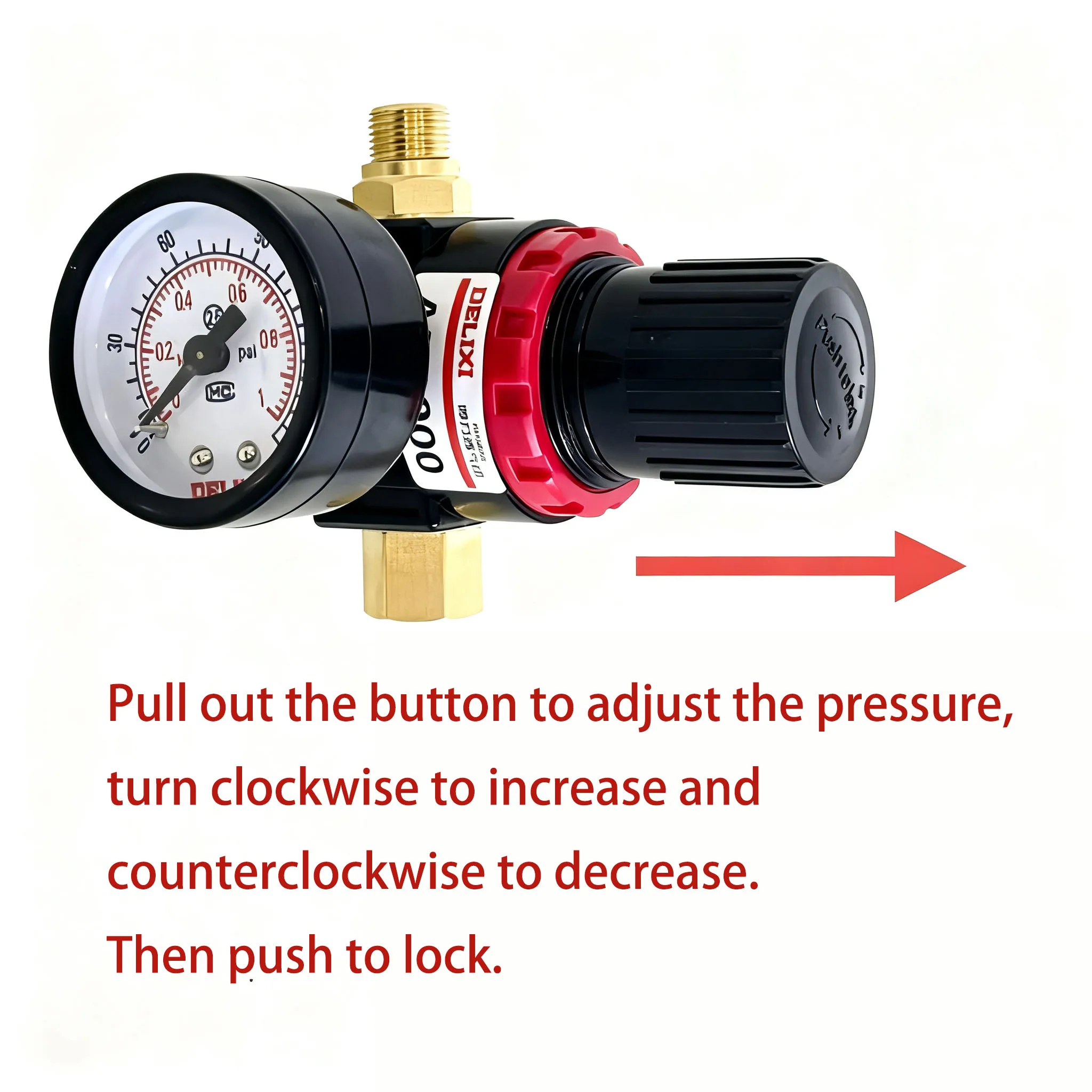 Threaded Gas Canister Pressure Reducing Valve Gas Regulator for Isobutane/Mapp/Easy Clic Cylinder