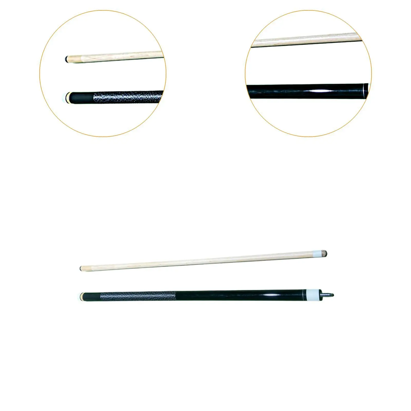1/2 Split Billiard Cue Professional Two Sections Length 145cm Trendy Pool Stick Snooker Cue for Game Home Bar Practice Beginners