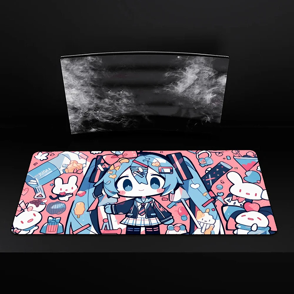 HATSUNE MIKU الوافدين الجدد لوحة ماوس ألعاب كبيرة L XL XXL لوحة ماوس ألعاب حجم لوحات المفاتيح حصيرة ماوس هدية لصديقها