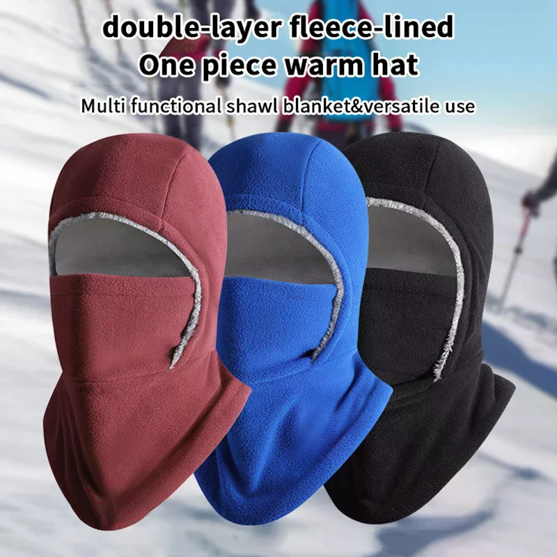 Warme Reiten Vollgesichtsmaske Abdeckungen Outdoor Sturmhaube Radfahren Kappe Motorrad Ski Gesichtsmaske Warme Winddichte Abdeckung Hut