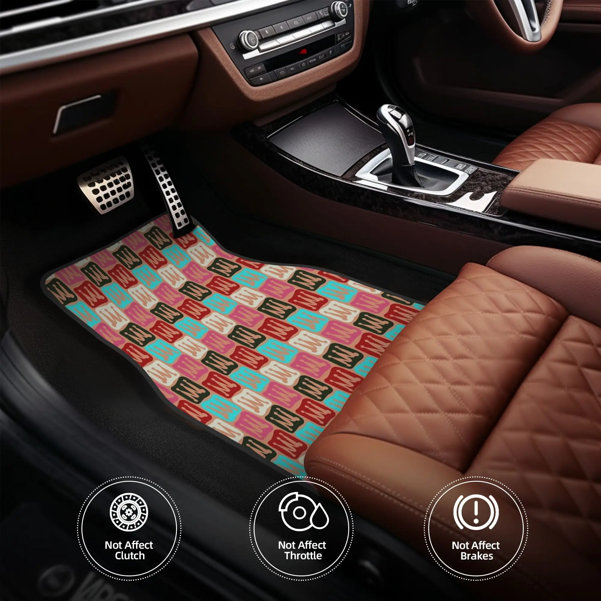 Set Of 4 Seamless Vector Patterns Suitable For Textiles, Websites, And Presentations Featuring Rounded Rhombuses. These Car Floo