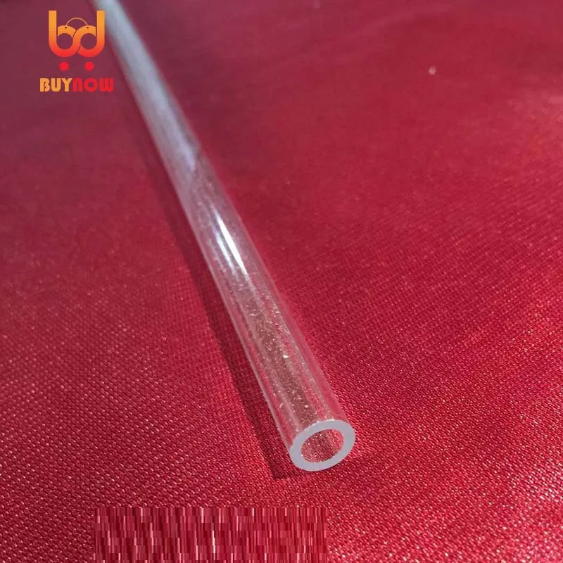 1pcs 10mm-42mm ID acrylic pipe 21mm-48mm OD transparent round tube plexiglass PMMA material through pipe 220mm length