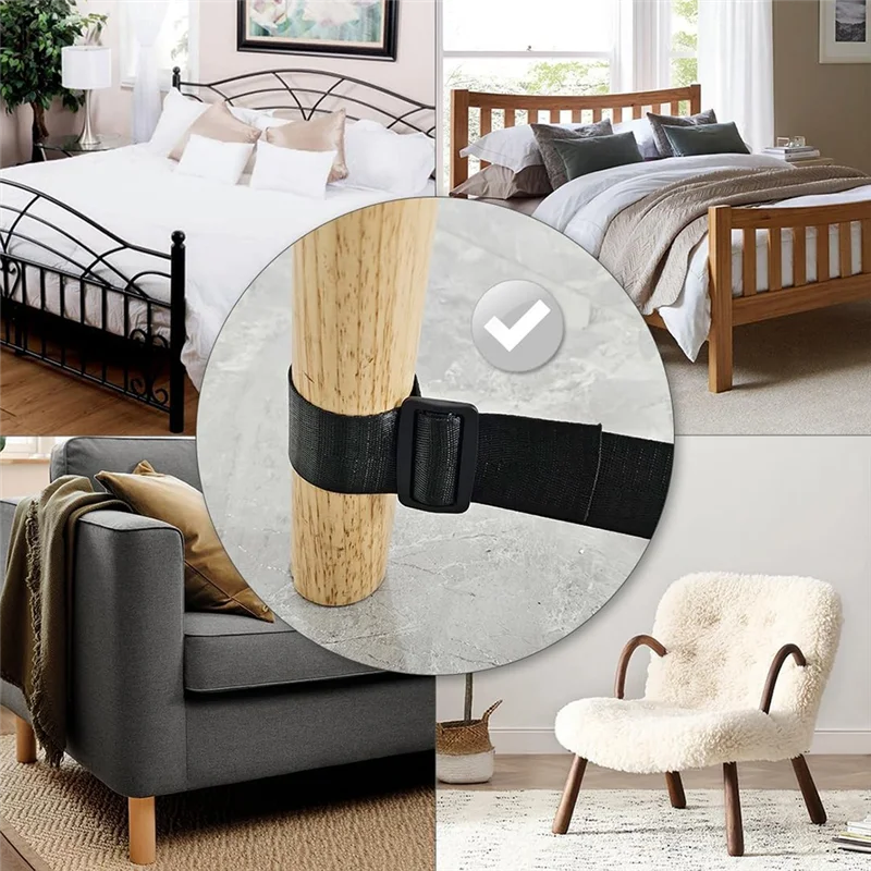 

【Полка】Ремни для удержания кровати для пациентов на запястьях и лодыжках с быстроразъемными пряжками-держателями для конечностей, набор из 4 предметов