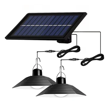 1pc 태양 외부 벽 조명 더블 헤드 라이트 야외 태양 정원 조명 분할 벽 조명 실내 및 실외 조명