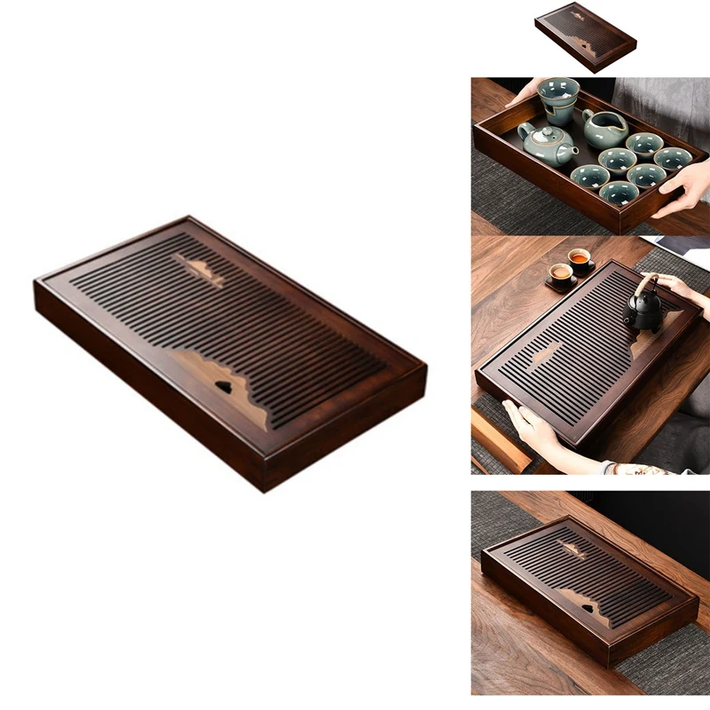 

Solid Wood Tea Tray Water Storage Kungfu Tea Set Drawer Tea Board Dining Table Chinese Tea Ceremony Tools Tray