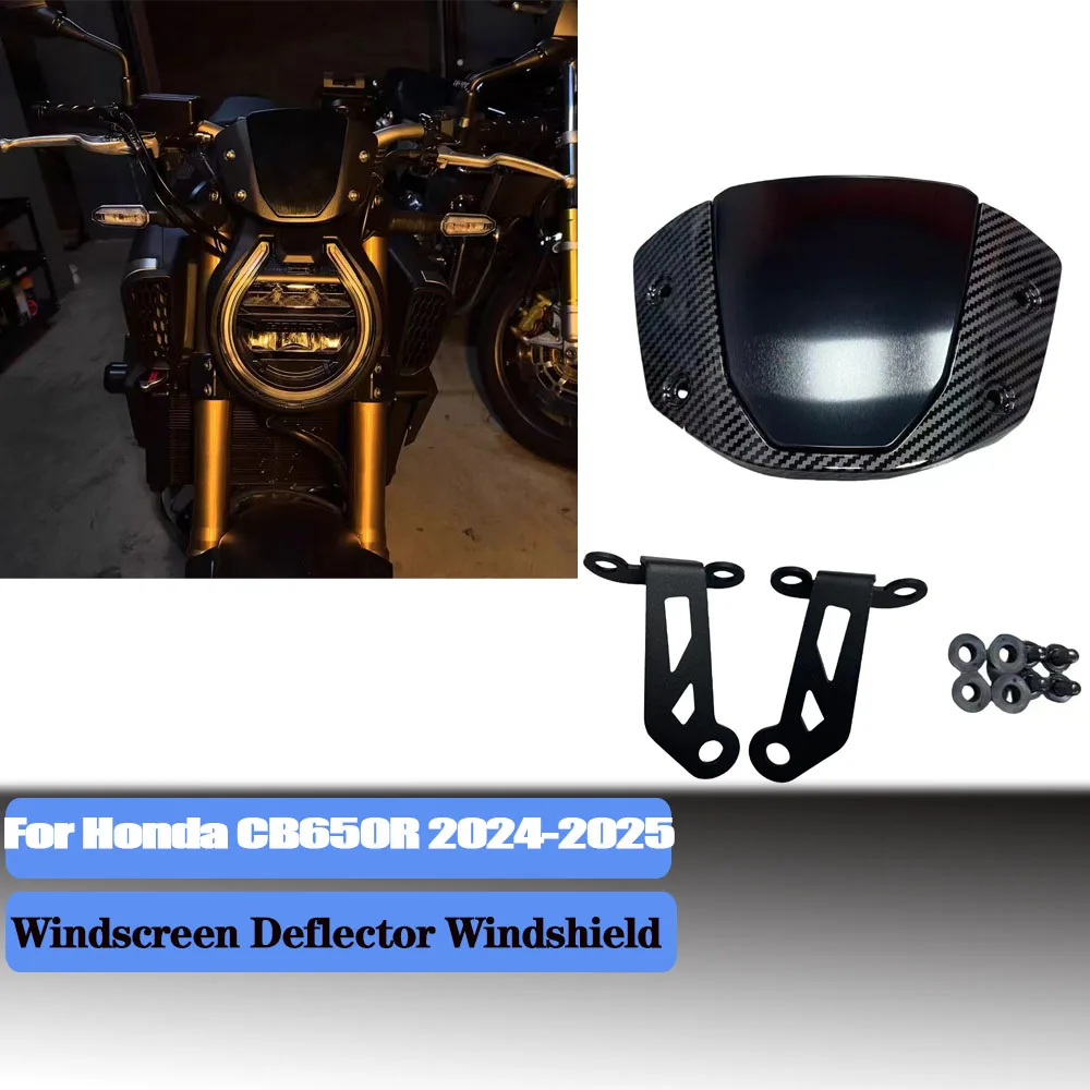 

cb650r Windshield For Honda CB650R 2024-2025 Motorcycle Windscreen Front Sport Wind Deflector Protector Cover