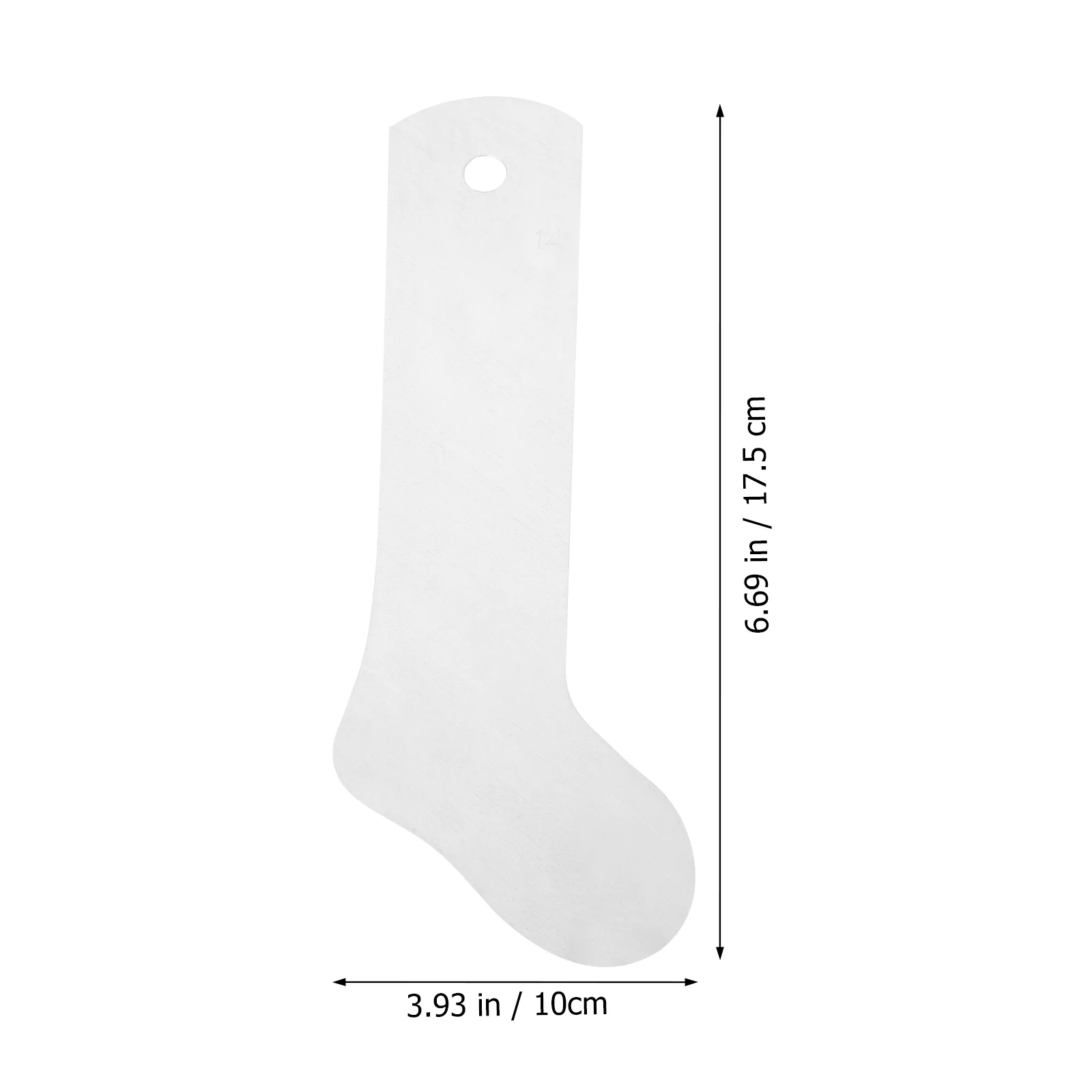 2 Pcs Sock Shaping Board Metal Jig Machine Stereotypes Sublimation DIY Transfer Aluminum Making Tool Baby