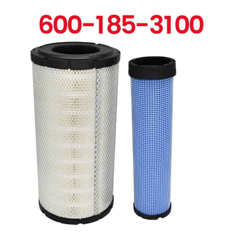 Air Filter Elements 600-185-3100 600185310 For Komatsu Excavator PC200-7 PC200-8 PC228US Replacement