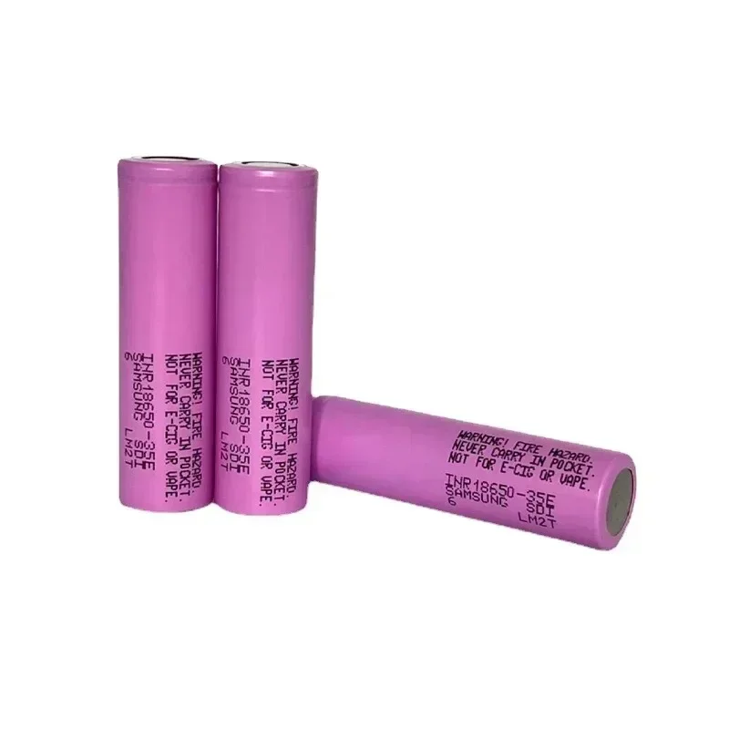 Best Selling 2024  Original 3.7V 3500mAh 25A Discharge INR18650 35E Lithium Ion Battery Rechargeable for Screwdriver Flashlight