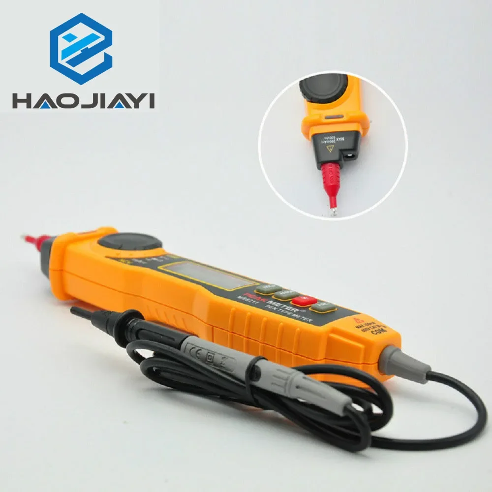 HAOJIAYI MS8211 Цифровой мультиметр с зондом ACV/DCV Электрический ручной тестер Мультитестер цифровой профессиональный