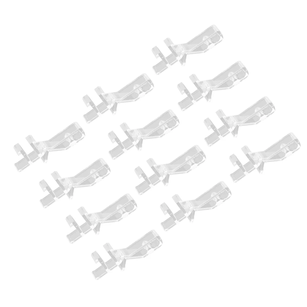

12 Pcs Blind Trim Clip Vertical Retainer Holder Blinds Clear Plastic Valance Clips