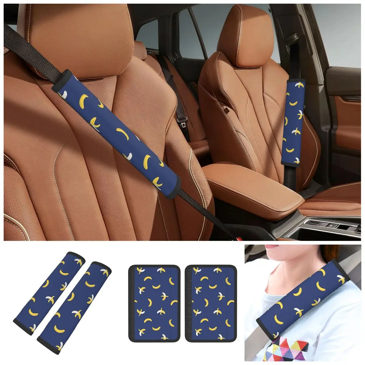 Heated Rivalry Car Seat Straps Shoulder Pads Comfy Seat Belt Covers for Long Flight