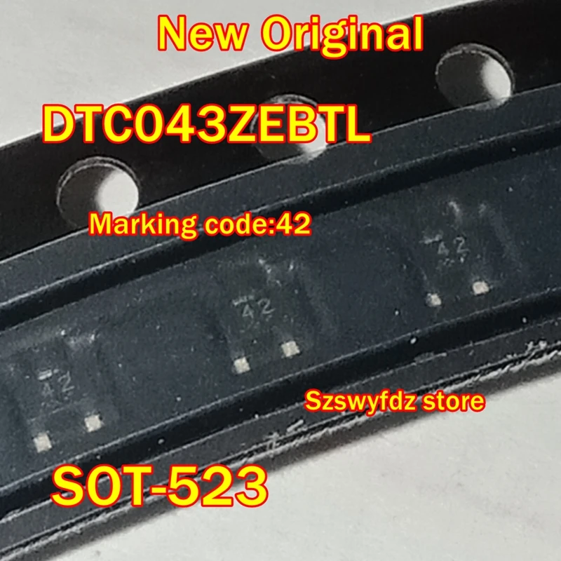 New Original DTC043ZEBTL DTC043ZEB SOT-523 Marking code:42 100mA/50V Digital transistors(with built-in resistors)