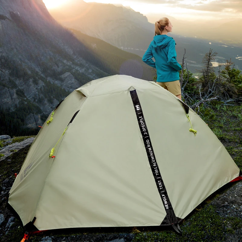 

YOUSKY Double Layer Warm Waterproof Outdoor Tent for Hiking and Mountaineering Ultra-Light Aluminum Poles Camping Tent