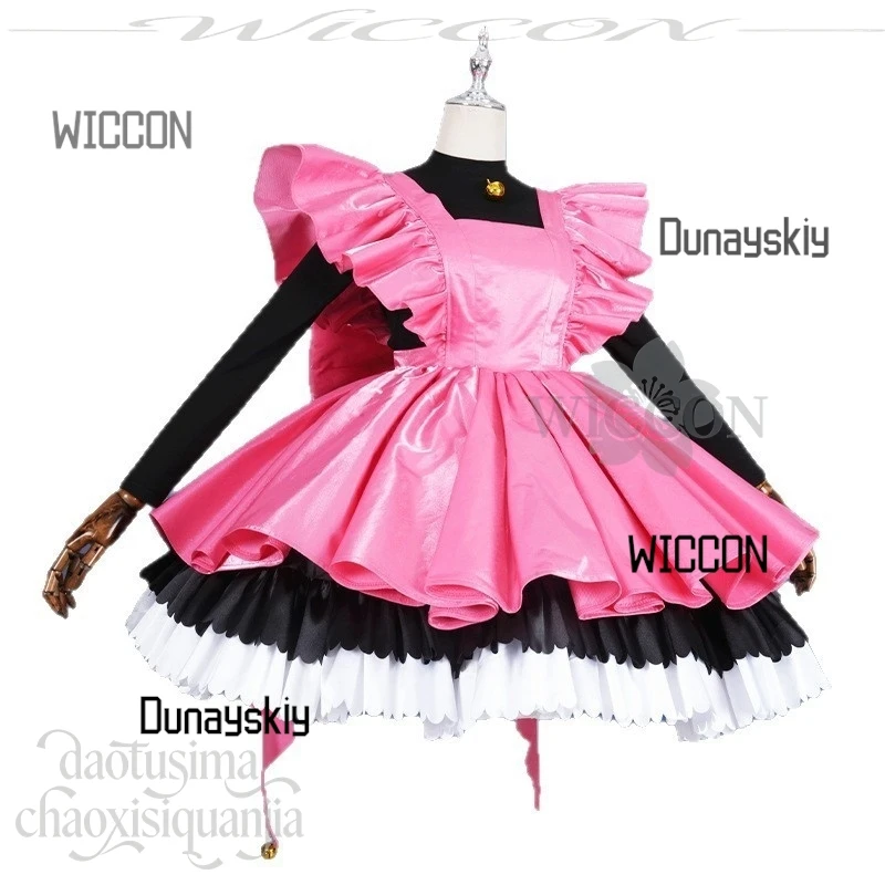 Willow Cos Store Anime Card Captor Cosplay disfraz de Sakura Kawaii peludo gato negro Earwear rosa dulce Lolita pelucas Navidad