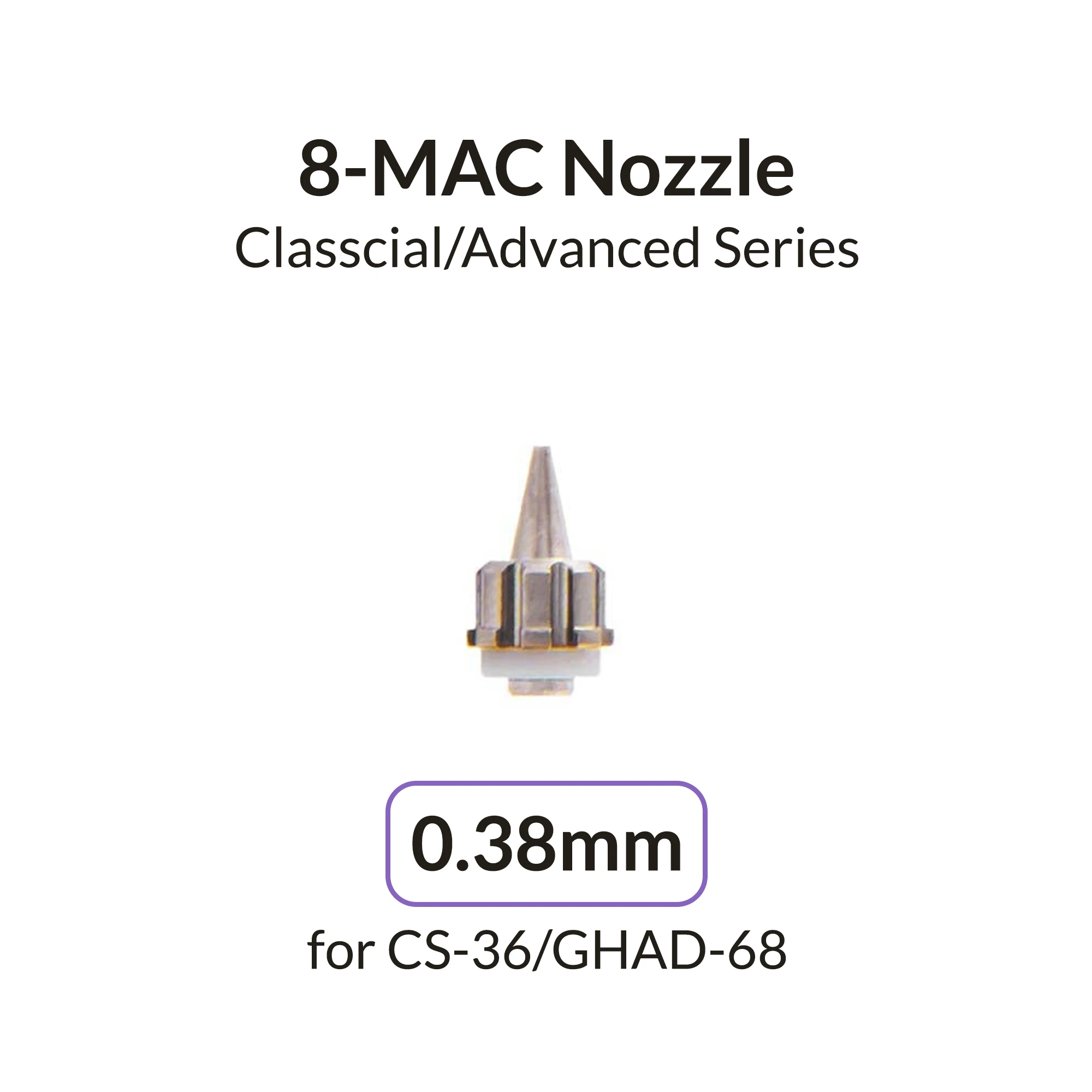 Gaahleri Airbrush 0.38mm Nozzle for Advanced Series GHAD-68