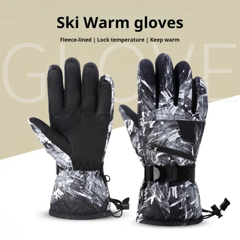 Temperature-resistant Winter Gloves Winter Cycling Gloves Waterproof Windproof Warm Unisex Outdoor Skiing Riding for Great