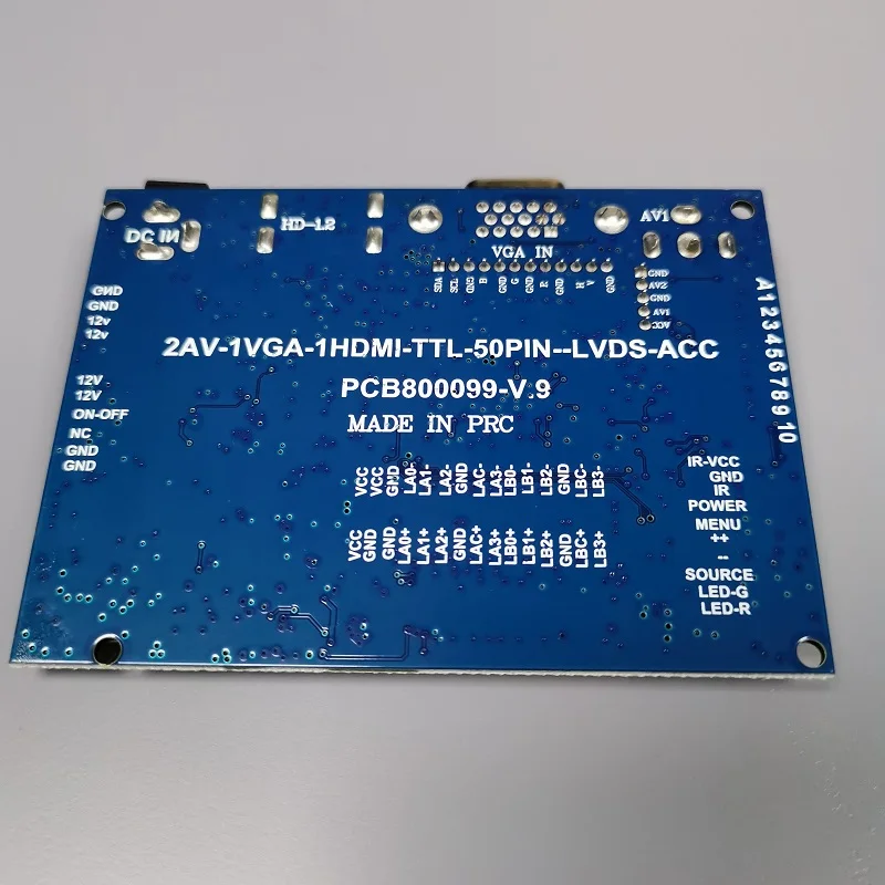 Universal driver board LVDSTTL50P LCD screen interface universal driverless motherboard can realise different screen use by adju