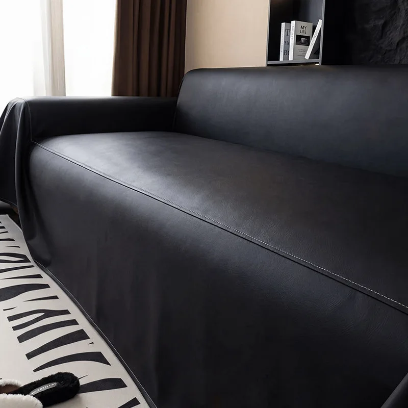 Waterproof High Density Leather Sofa Cover Protector Summer Cool Mat Pad Non-Slip Cowhide Simulation Cloth Sofa Towel