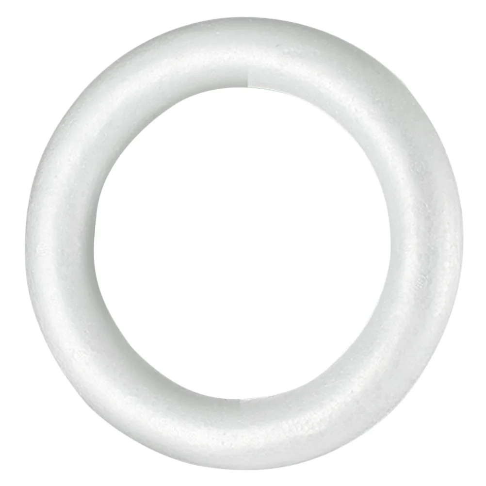 Foam Wreath Rings Extra Large Unfinished Foams Crafts Big Bubble Modeling for Sculptures White Circle