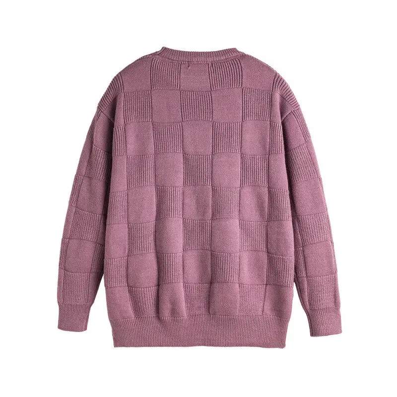 Winter Korean men's crewneck sweater men's loose knit