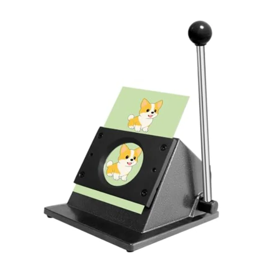 

2.28" 58mm Button Paper Cutter 2.75"/70mm Diameter Circle Cutter Circle Punch Graphics Punch Cutter 70mmDie Cut Machine for Mak
