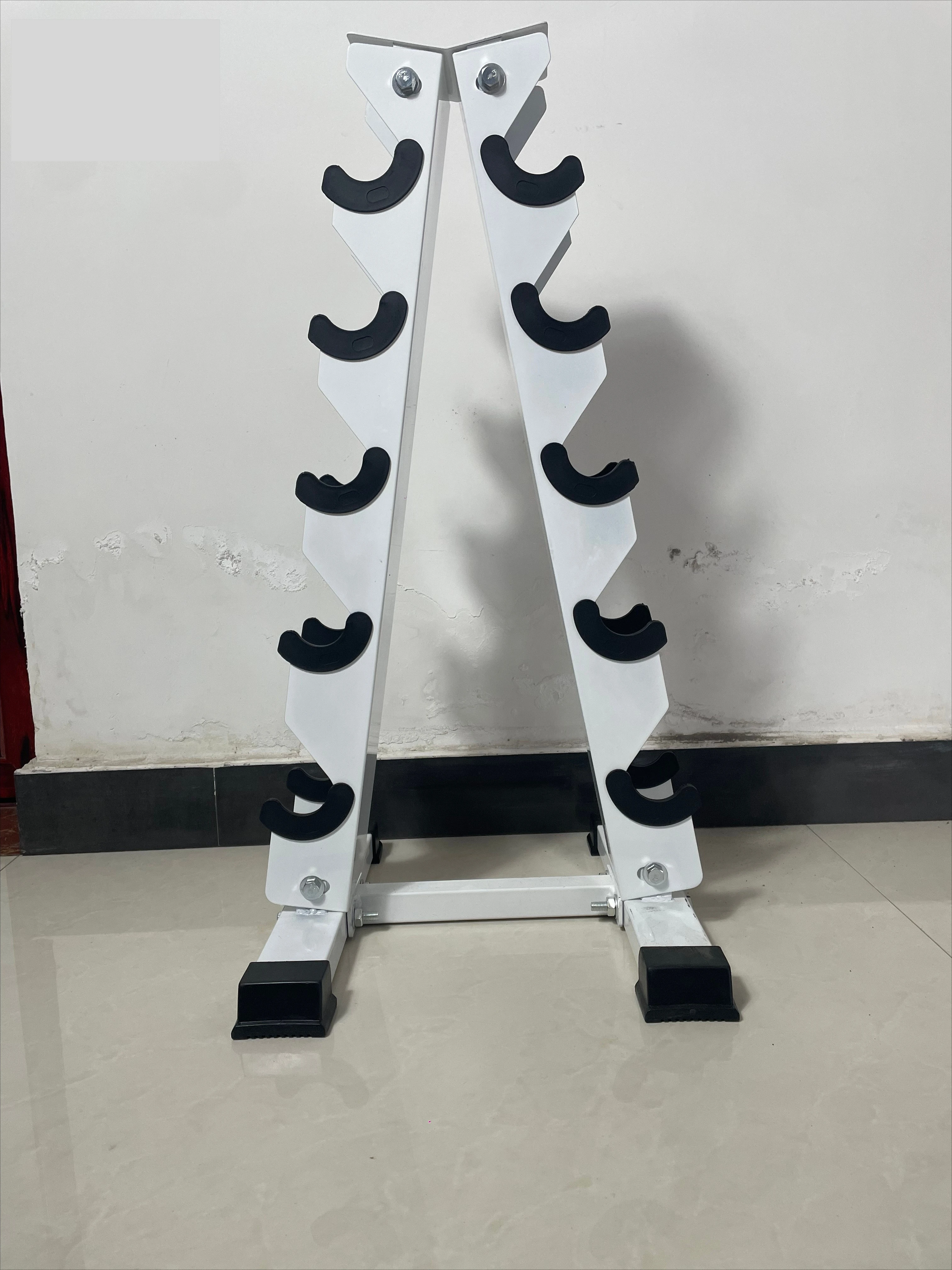 Foldable Dumbbell Rack, 5-Pair Set, A-Type Design, Indoor Gym Equipment, Eco-Friendly, Durable Storage Solution