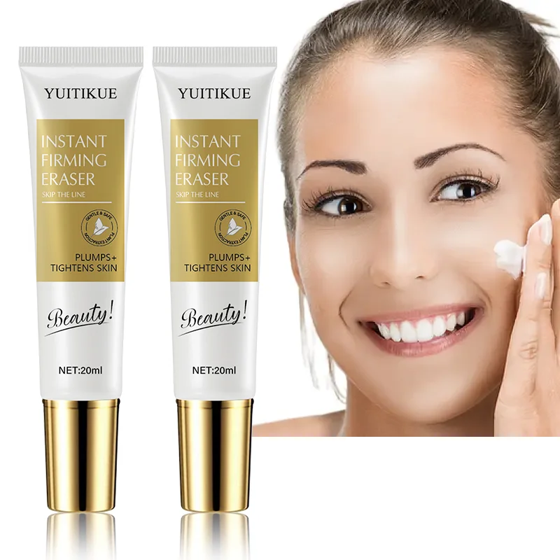 YUITIKUE كريم عين مضاد للتجاعيد والدوائر الداكنة، مرطب، مضاد للانتفاخ، مضاد للشيخوخة، حمض الهيالورونيك للعناية بالعين