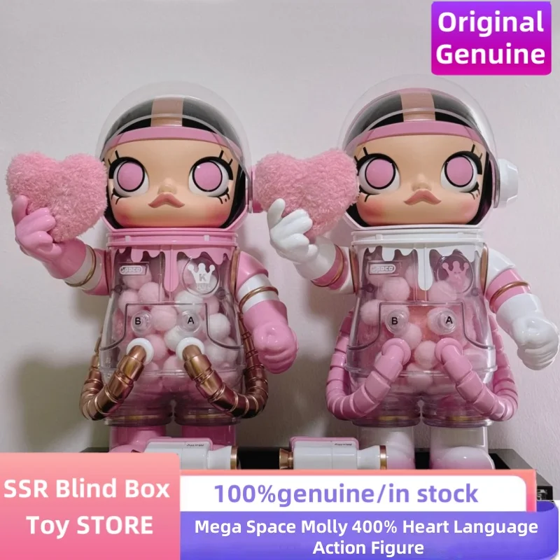 

Подлинная Mega Space Molly 400% экшн-фигурка в форме сердца, домашний романтический подарок на день Святого Валентина, Коллекционная модель игрушки для девочек