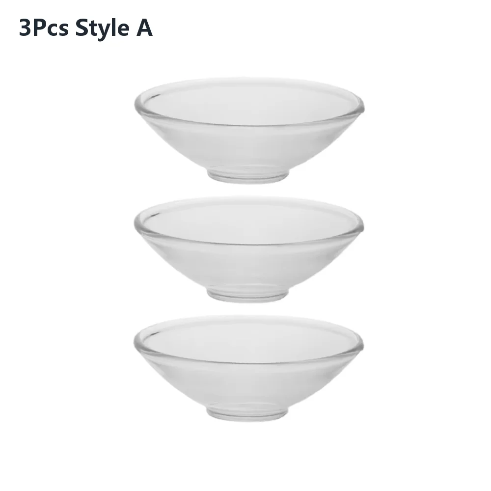 3Pcs/Set Transparent Glass Wax Catcher Tray Ruffled Edge Glass Candle Drip Tray Heat Resistant Reusable Candle Drip Protector