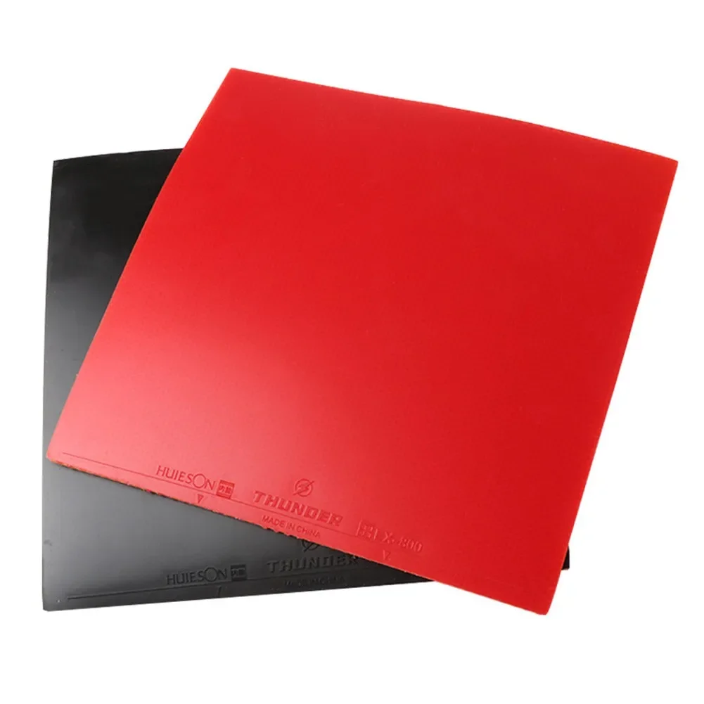 1/2 قطعة تنس الطاولة المطاط الصلب الإسفنج بينغ بونغ المطاط عكس لاصق هجوم سريع بينغبونغ المطاط الأحمر/الأسود