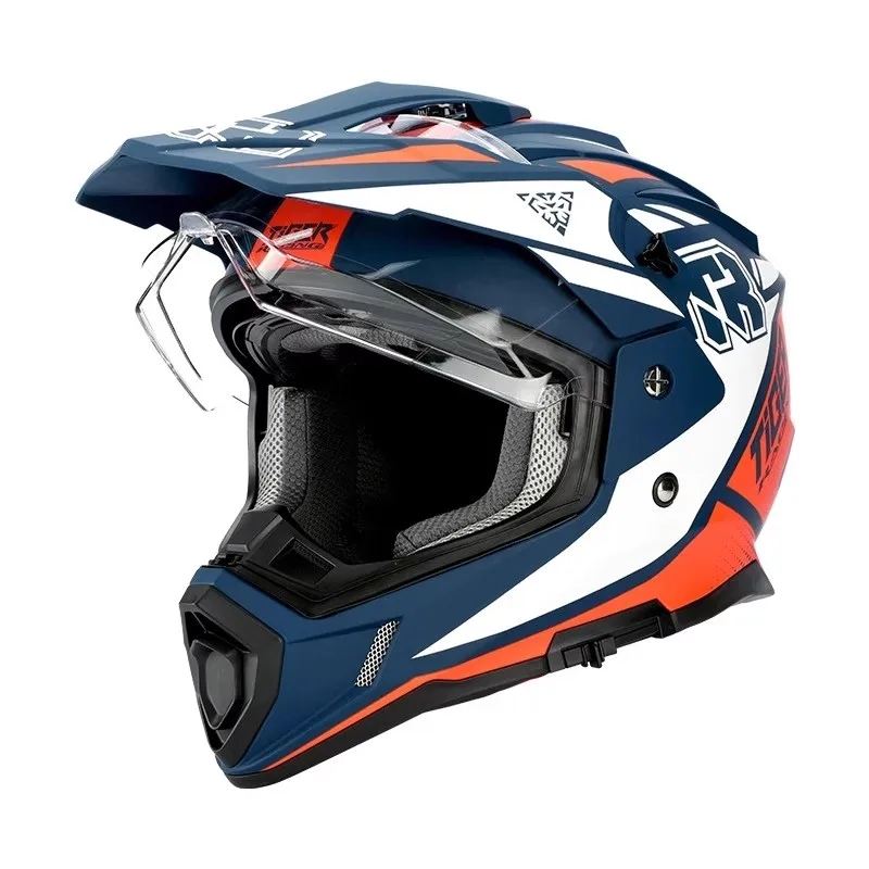 2025 New Tiger JT1 ADV Helmets Double Lens Dual Road Helmets High