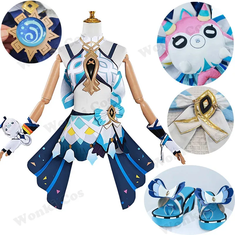 

Игра Impact Косплей Натлан Му Германии Косплей Костюм Mu유 Обувь для женщин Ролевые игры Comic Con Одежда Костюмы