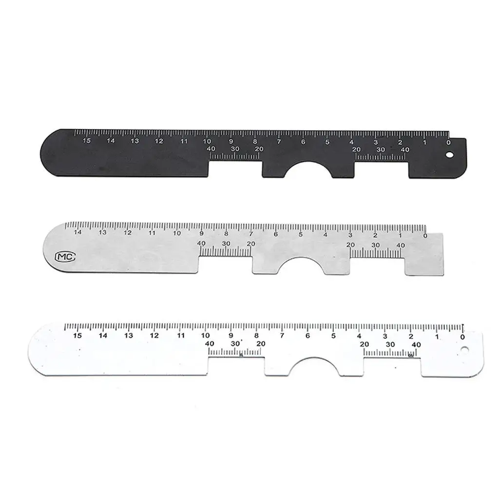 Stainless Steel Pupil Distance PD Ruler Precision Ophthalmic Measuring Tool for Hospital and Clinic Use