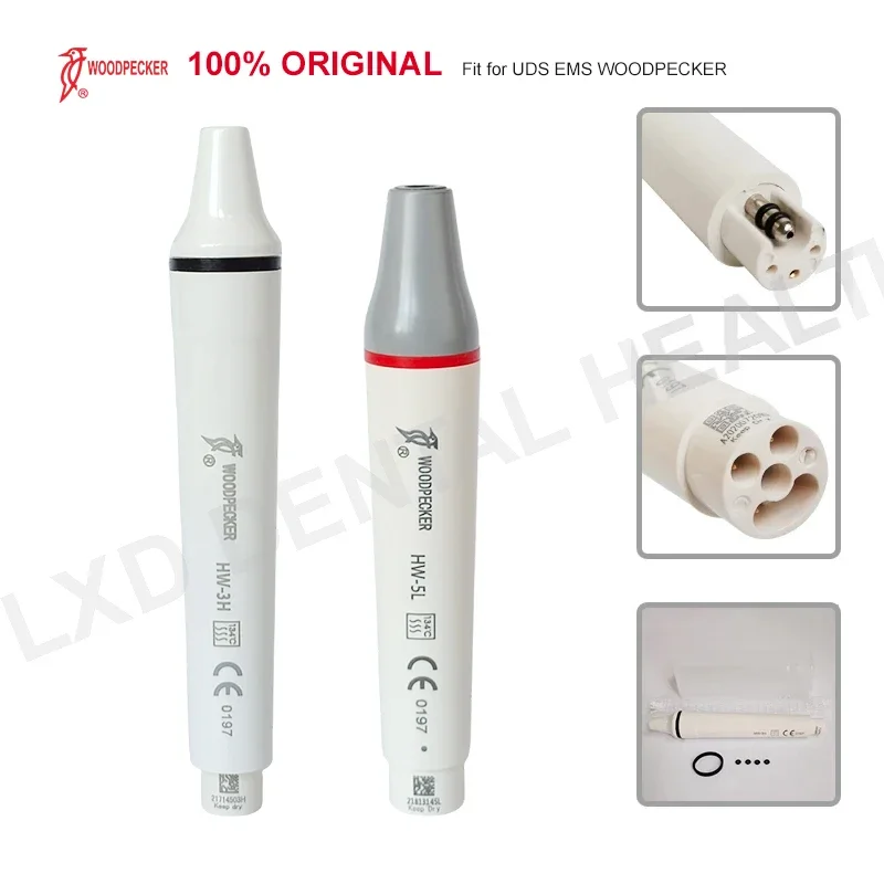 Dental Ultrasonic Scaler Handpiece HW-3H HW-5L Detachable Fit For EMS Woodpecker Dentistry Ultrasonic Piezo Scaler Handpiece