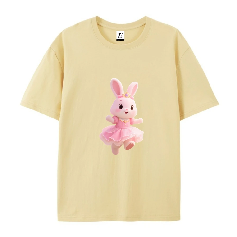 لطيف الحيوان المطبوعة القطن الخالص الصيف المرأة تي شيرتات قصيرة الاكمام 100% القطن الوزن الثقيل قصيرة الأكمام الملابس النسائية