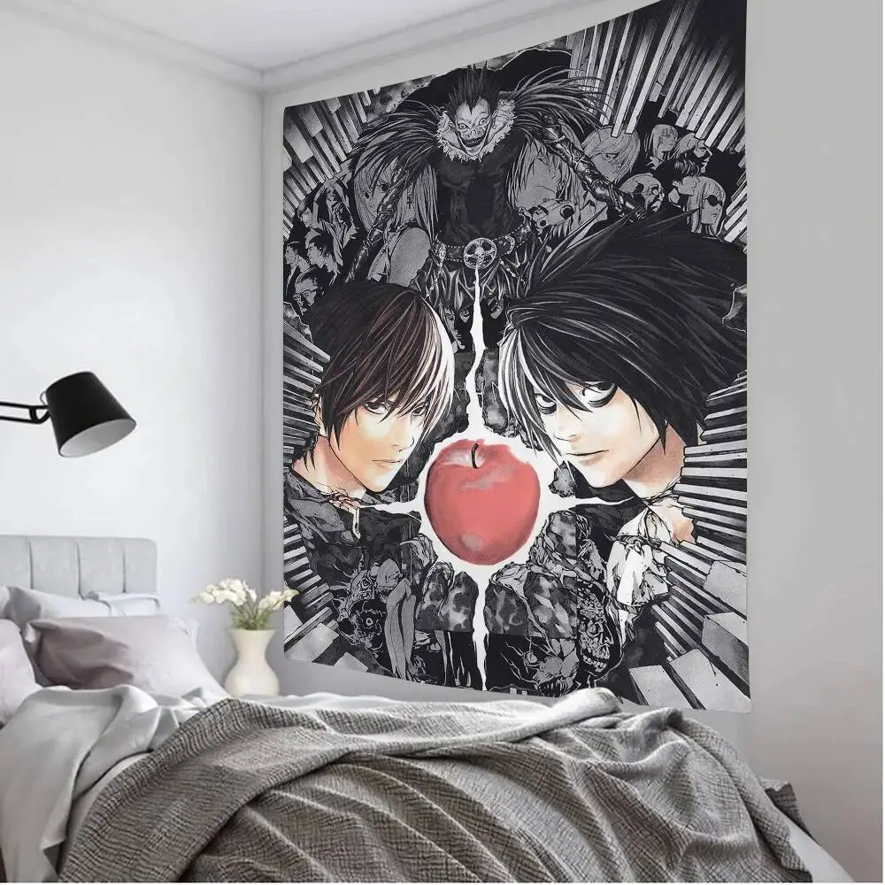 VIKAMA Animation Tapestry Night God Moon L Anime Background Atmosphere Ins Wind Power Competition Room Decoration
