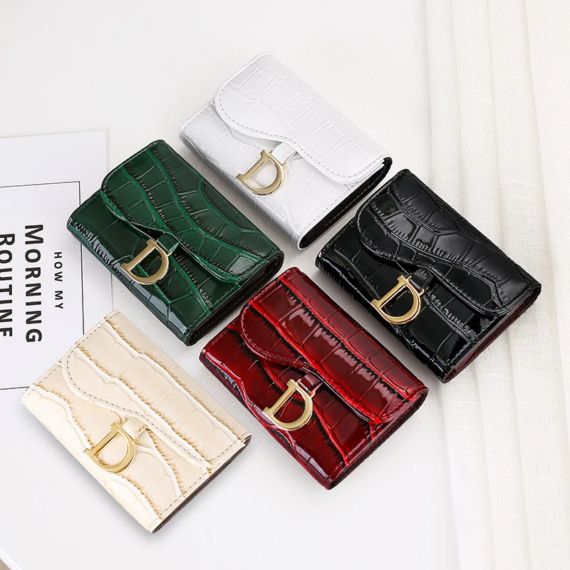 

New Wallets for Women PU Leather Small Hasp Women Wallet Luxury Envelope Card Holder Brand Coin Purse Short Card Bag