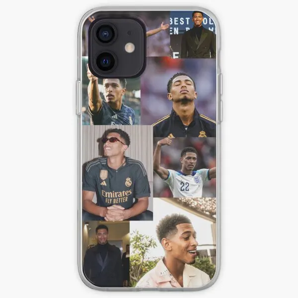 Jude Bellingham Collage Iphone custodia rigida per telefono Cas personalizzabile per iPhone X XS XR Max 11 12 13 14 Pro Max Mini 6 6S 7 8 Plus