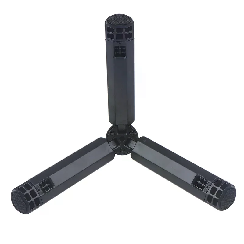 حامل ثلاثي القوائم ABS للتصوير الفوتوغرافي العالمي مع 1/4 برغي جبل قابل للطي وقابل للتمديد مقبض الكاميرا لتسجيل الفيديو/صور السيلفي #3