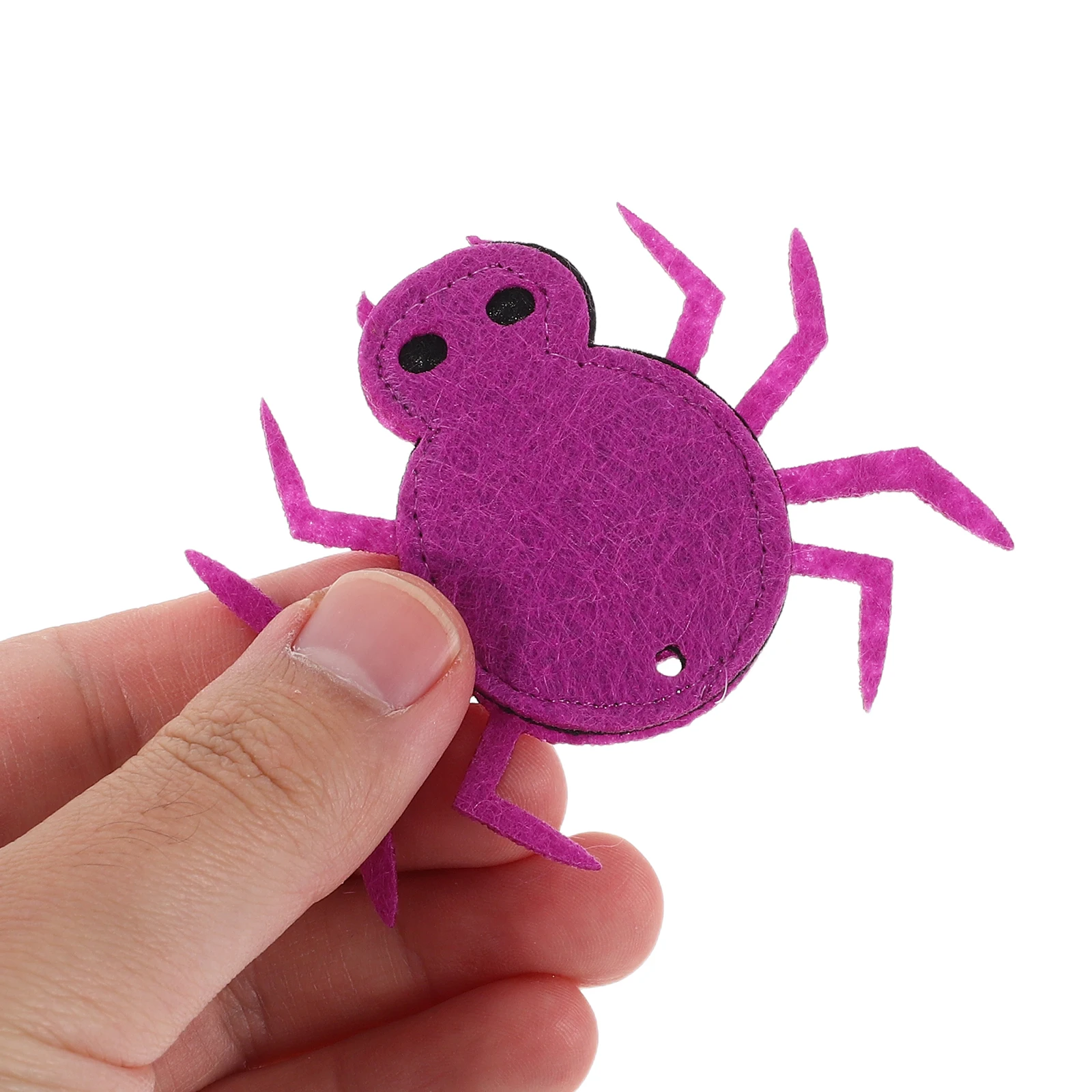 

24pcs Halloween Spider Charms Unique Felt Decor Diy Craft Patches Party Costume Embroidery Applique Garment Sewing Accessories