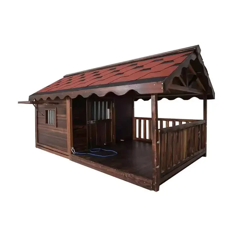 Pet Outdoor House, Golden Retriever Villa, Rainproof, Solid Wood