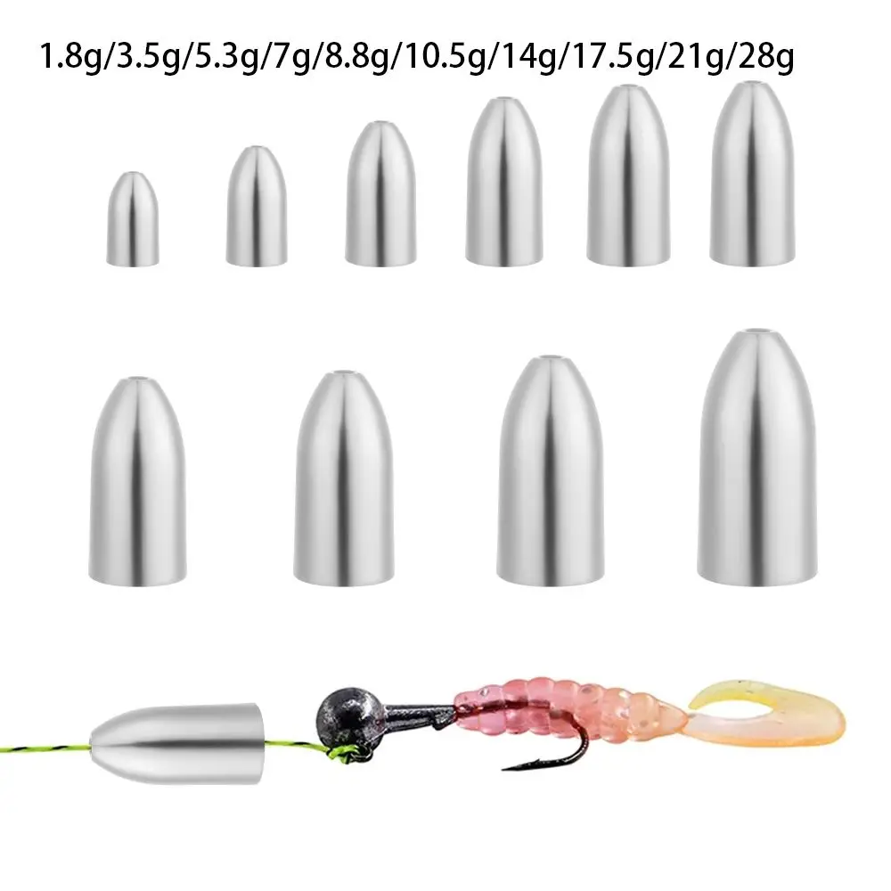 High Quality Bullet Additional Weight Tear Drop Shot Weights 1.8g-28g Hook Connector Fishing Tungsten Fall Sinker Line Sinkers