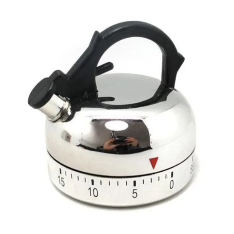 Kitchen Tool Gadgets 60 Minutes Kitchen Timer Kettle Shape Mechanical Timer Countdown Alarm Reminder Cooking Reminders Tools