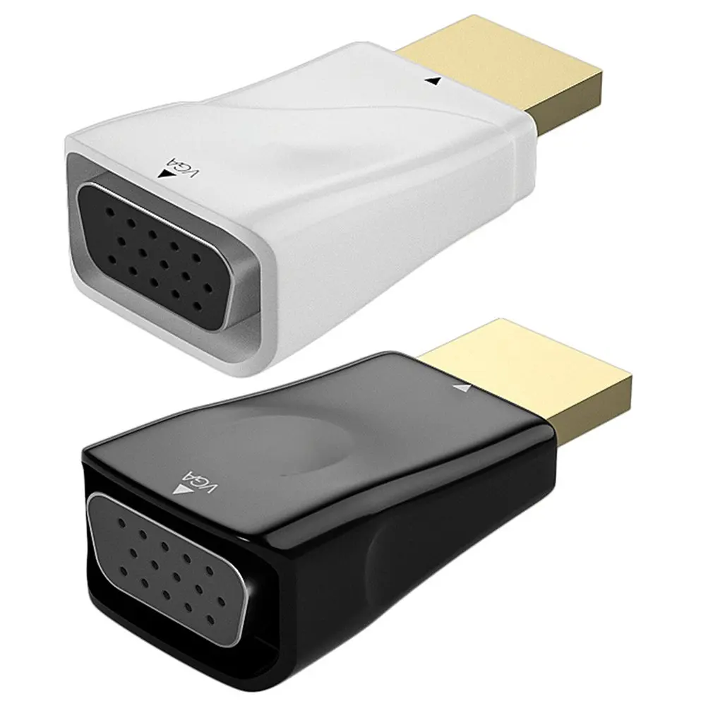

HDMI-compatible to VGA Cable Converter Male To Famale Converter Adapter 3.5 mm Jack Audio HD 1080P For PC Laptop Tablet