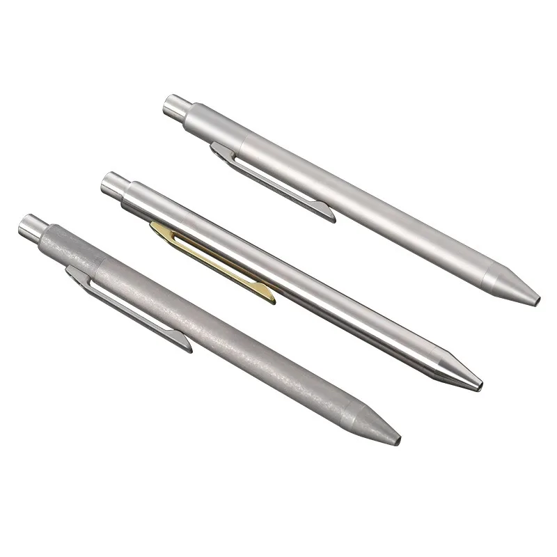 Titanium Alloy Retractable Ballpoint Pen Metal Signing Gel Pen High‑end Tactical Writing Pen for Student Office Daily Use - view 6