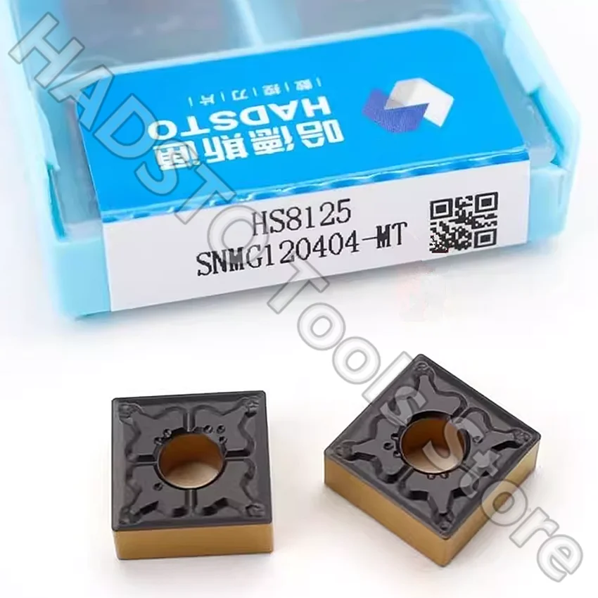 

10pcs SNMG120404-MT HS8125 SNMG120404-MT SNMG120404 SNMG431 HADSTO CNC carbide inserts Turning inserts For Steel P15-P30