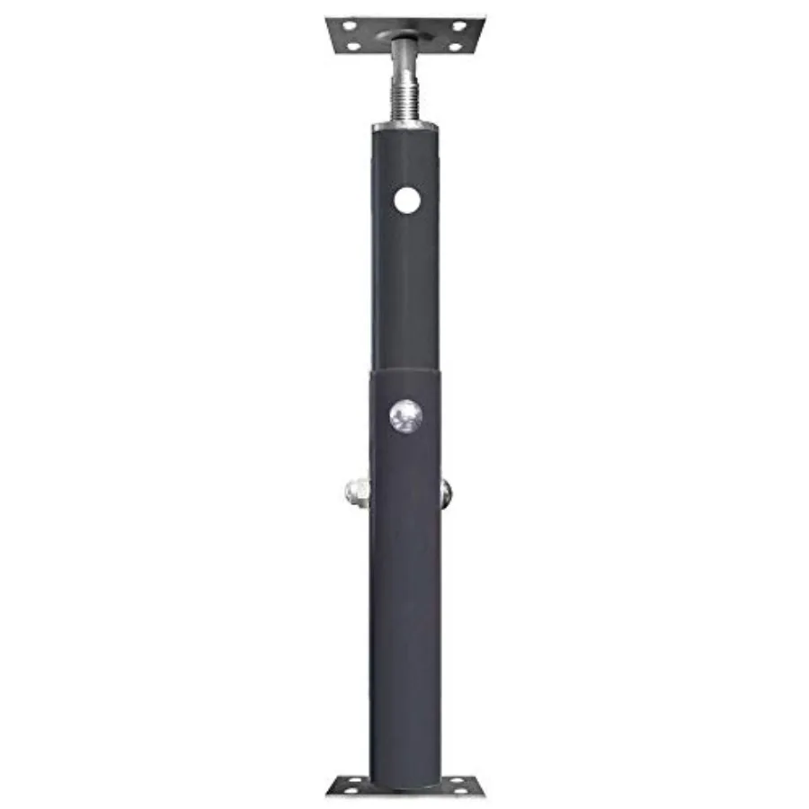 

Construction support jack post, steel, black, adjustable height 2'10-4'7, 15GA gauge